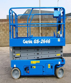 Marca: GENIE Modelo: GS 2646 Altura de trabajo: 7.9m Alimentación: Eléctrica